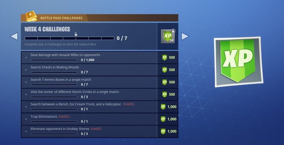 Fortnite Week 4 How To Easily Complete The Challenges For This Week Gazette Review