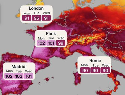 europe heat wave forecast