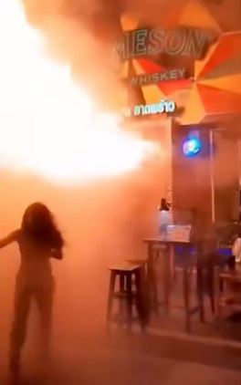 thailand pub fire